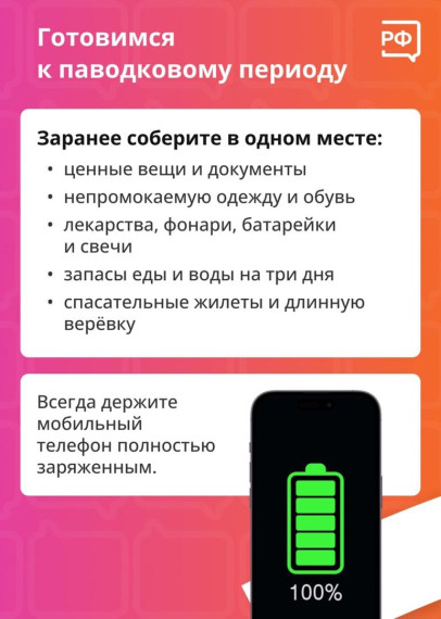 Подготовка к половодью.