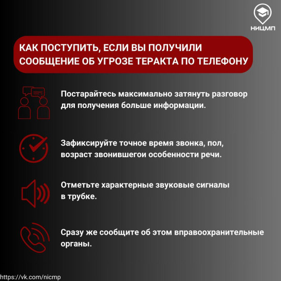 Алгоритмы безопасного поведения при угрозе террористического аикта.